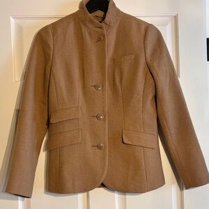 Italian Wool Stand Collar Blazer